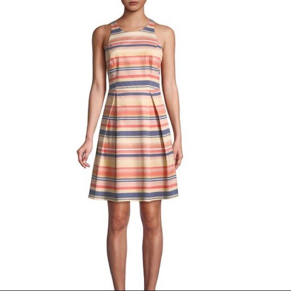 Paper Crown Pleated Cotton A-Line Dress - Picture 2 of 5